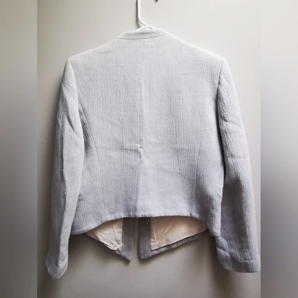 Sandro Paris Blazer Baby Blue size 40  european ptp 19" - Picture 4 of 16